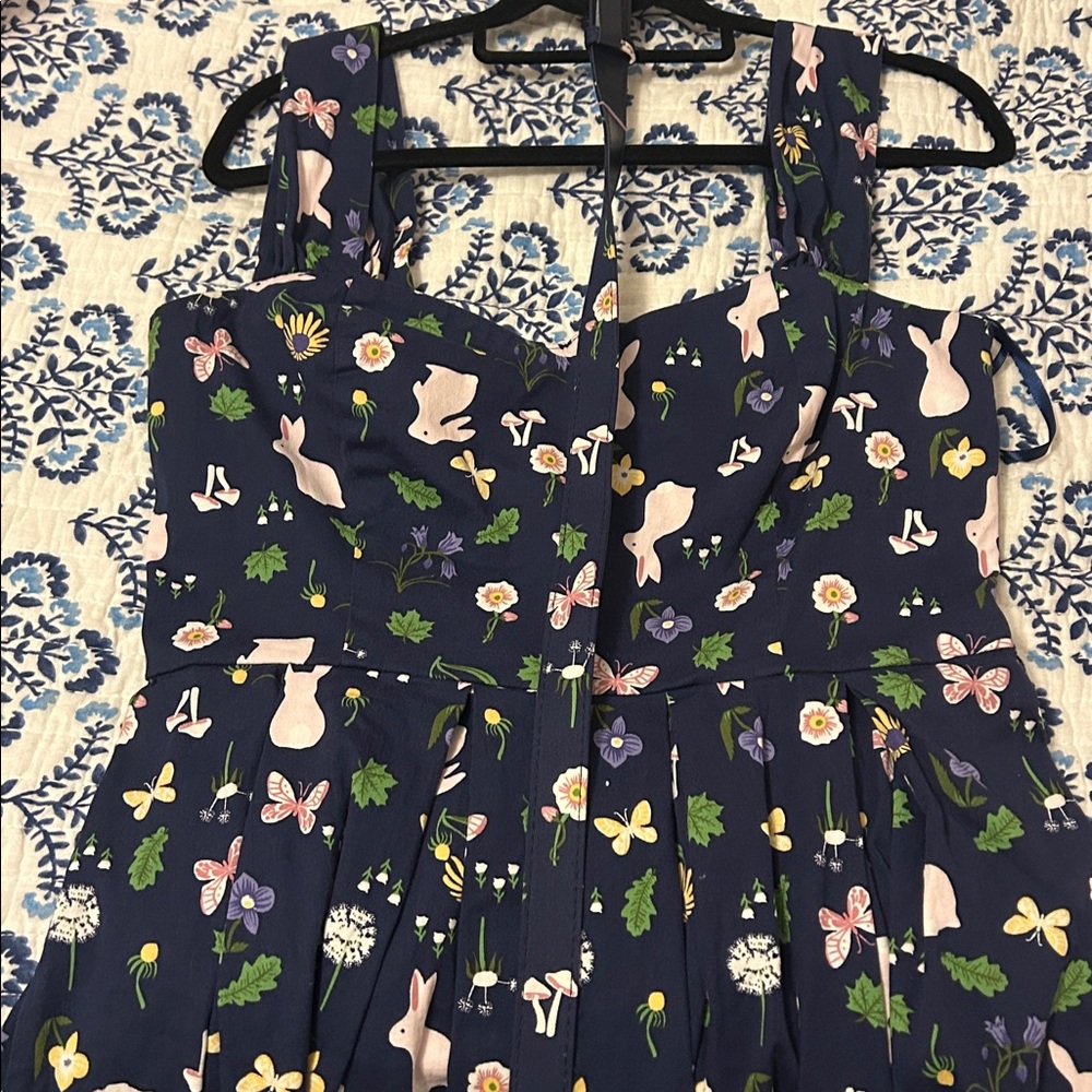 ModCloth x Collectif rabbit belted retro dress - Picture 5 of 10